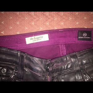Adriano Goldschmeid Faux Leather Legging Size 26